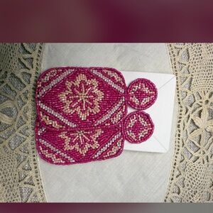 Pink Boho Seabeed Earrings